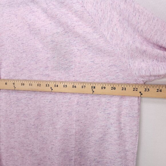 Kangol Raindrop Mens Long Sleeve Tshirt Size Large Pink Heather Crewneck Stretch - Picture 6 of 13
